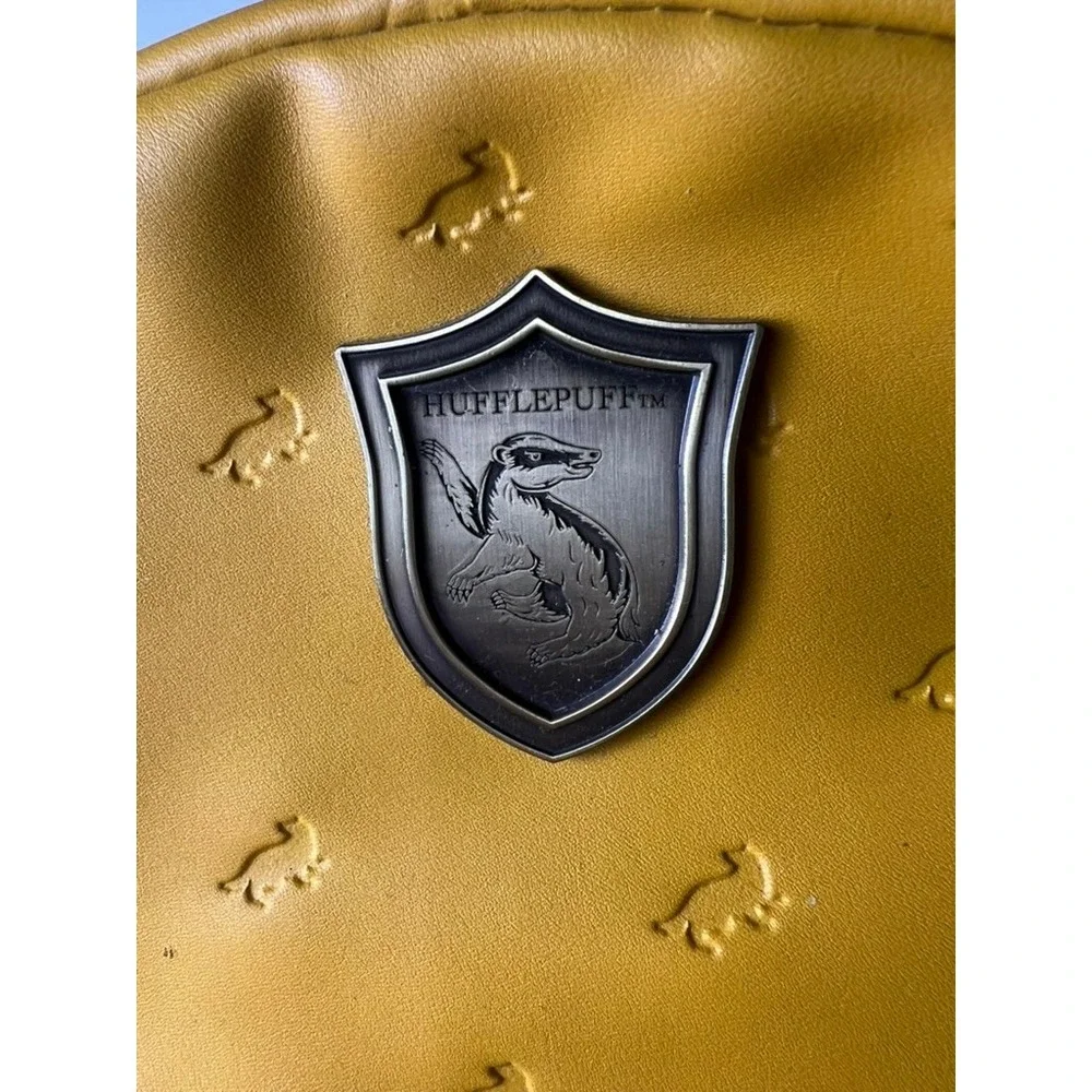 Bioworld Harry Potter Hufflepuff Mini Backpack‎ Bag Yellow Faux Leather Hogwarts
